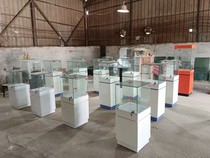 Wooden glass counter museum cultural relics exhibition counter jewelry antique jade ceramic product display cabinet
