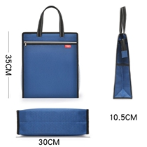 File Bag Dual-use Canvas Hand File Bag Zipper File Bag Business Woman Briefcase Boy Information Waterproof Office