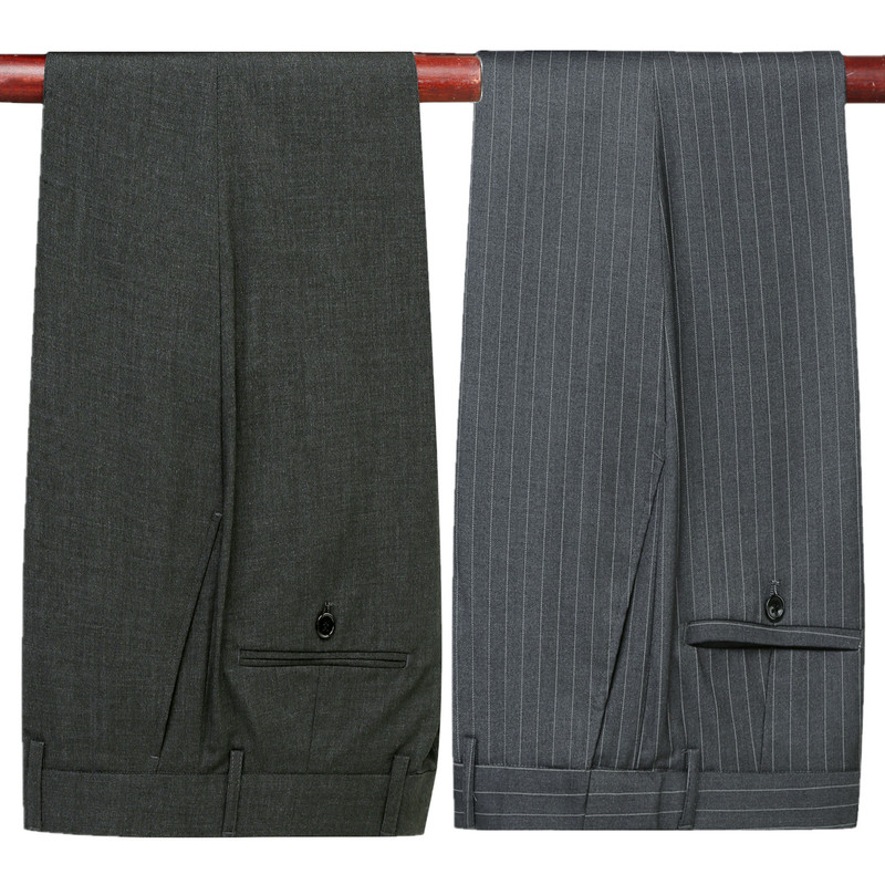 Audi 4S Store New Gray Men's Dress Pants Imported Car Pants Men's Striped Professional Formal Pants Business Work Pants