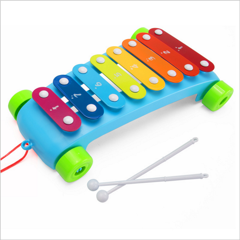 Baby hand knocks children's baby 8 months knocks music toy 1-2-year-old puzzle 8-tone percussion instrument