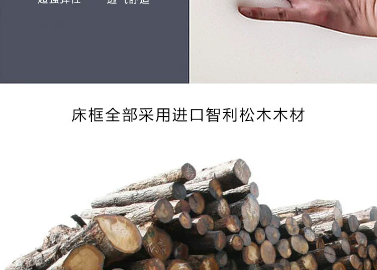 Giường ngủ màu xám Bắc Âu hiện đại tối giản phòng ngủ chính 1,5 m giường đôi màu đỏ giường có thể tháo rời và có thể giặt tùy chỉnh lưu trữ giường - Giường giường 1m6x2m