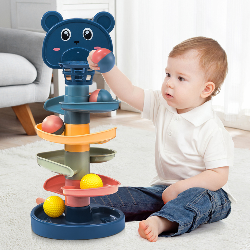 Baby toys for more than 6 months Puzzle Early Education Boy 0 1-1 Year Old 12 7 8 8 9 Babies 3 Orbital Ball Transits
