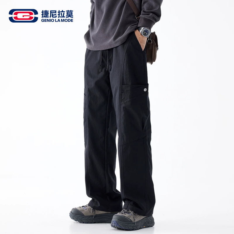 [Ao Ruipeng Endorsement] Geniolamode American-Style Work Pants for Men, Autumn Straight-Leg Casual Long Pants