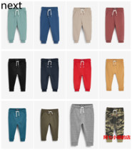 British NEXT childrens clothing 2022 autumn new baby boy elastic waist soft jogging sweatpants baby long pants