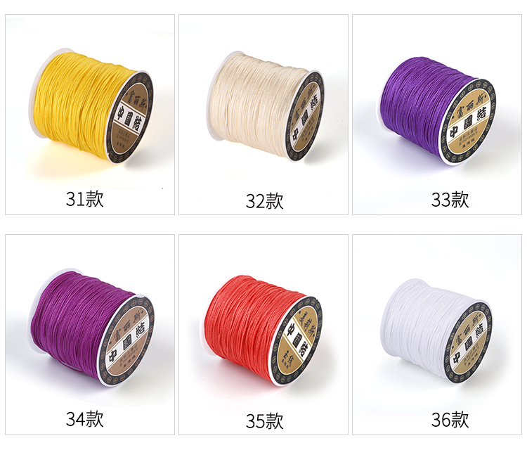 Dệt tay dệt hạt 72 # ngọc bích Chất liệu DIY đeo vòng tay phụ kiện dây chuyền vòng cổ mặt dây chuyền vòng chân dây thừng - Vòng chân lắc chân đẹp