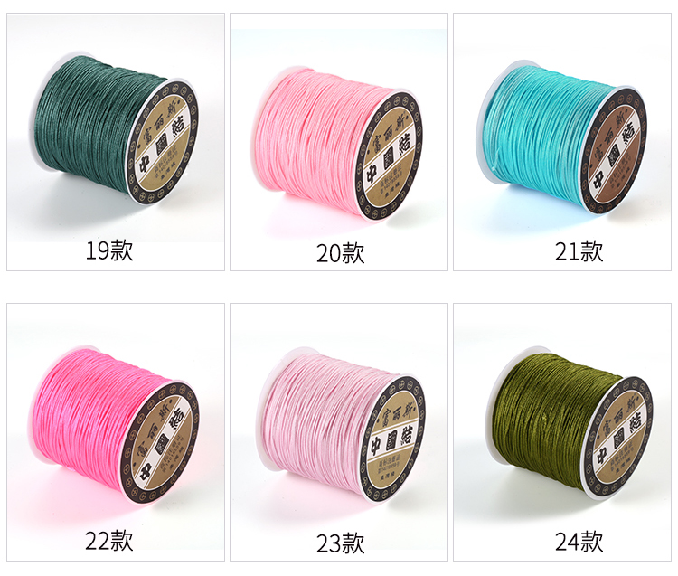 Dệt tay dệt hạt 72 # ngọc bích Chất liệu DIY đeo vòng tay phụ kiện dây chuyền vòng cổ mặt dây chuyền vòng chân dây thừng - Vòng chân lắc chân đẹp