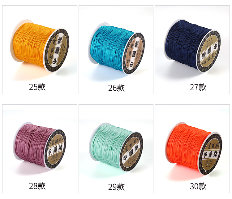 Dệt tay dệt hạt 72 # ngọc bích Chất liệu DIY đeo vòng tay phụ kiện dây chuyền vòng cổ mặt dây chuyền vòng chân dây thừng - Vòng chân lắc chân đẹp