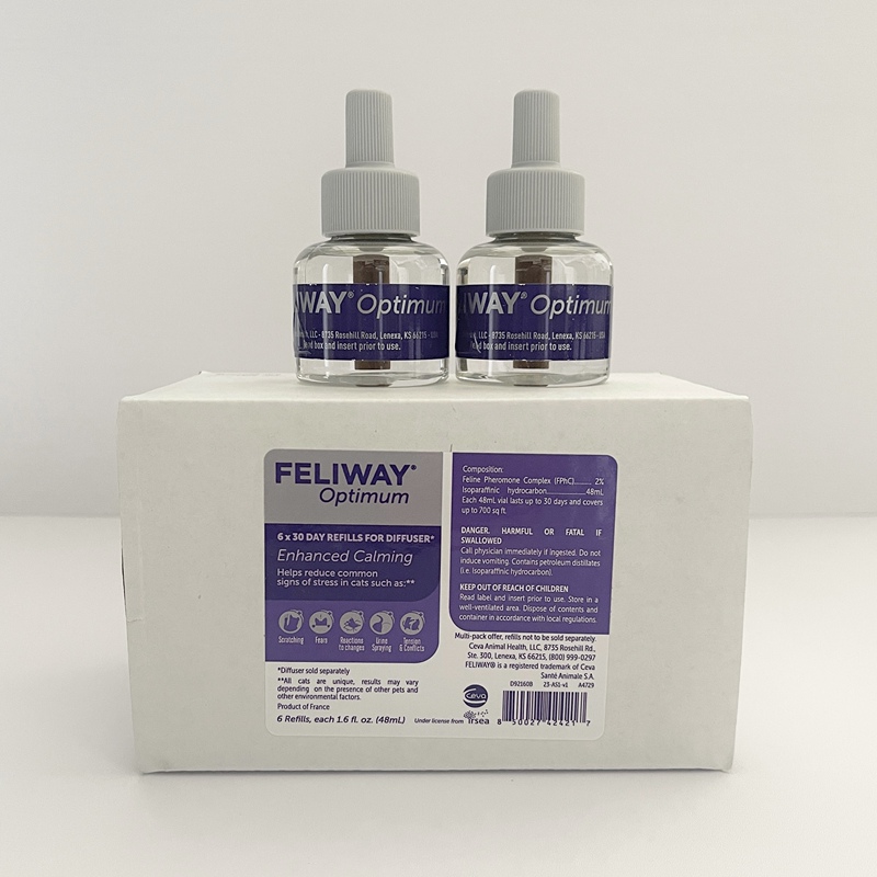 American Feliway Overseas Cat Calming Supplement Liquid 48ml Pheromone Platinum Upgraded Version