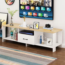 Modern simple small household TV cabinet Coffee table combination living room household simple multi-function TV cabinet Floor cabinet