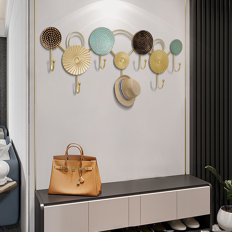 Nordic Wind Creativity Entrance Decoration Platoon Hook-Up Key Hooks Into Door Wall Hangers Hood Hook Light Lavish Clothes Hanger