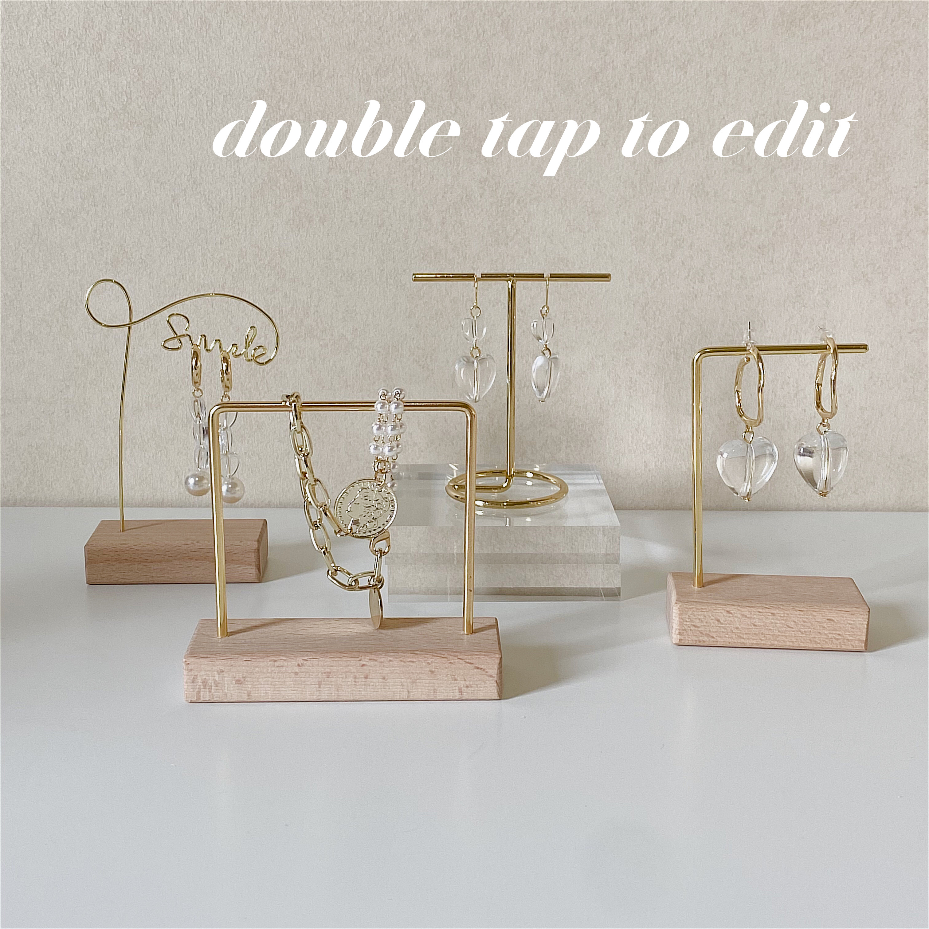 ins wind metal frame jewelry necklace earring jewelry storage display shooting background decoration display props