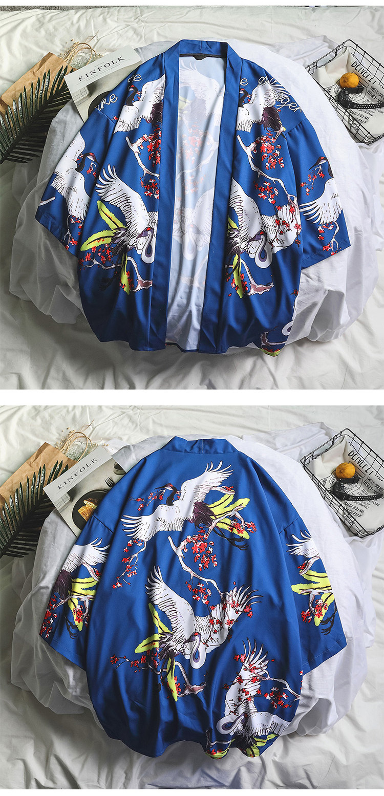 羽织日式和风开衫女上衣和服外套学生古风日系汉服衣服浮世绘道袍-阿里巴巴