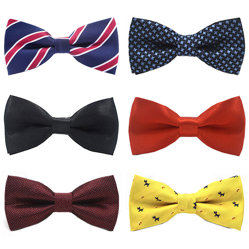 Children's bow tie boys' solid color Korean version of the tide student baby child perform red and black bow girls tie