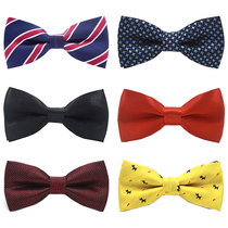 Childrens bow tie boys solid color Korean version of the tide student baby child performance red black bow girls tie