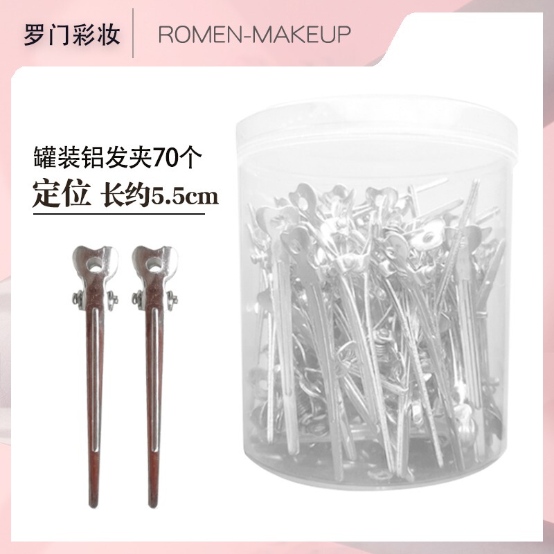 Makeup Artist's Ultra-Light Aluminum Positioning Clips, Duckbill Clips, Hand-Push Wave Clips, Sectioning Clips, Studio Bridal Styling Clips, Hairdressing Clips