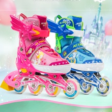 儿童溜冰鞋全闪套装初学者轮滑鞋