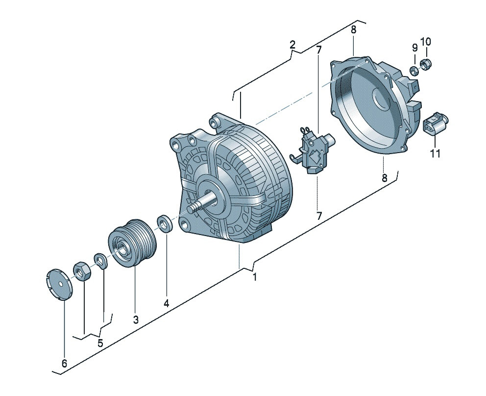 吉利EC6-RV 电子设备 三相交流发电机