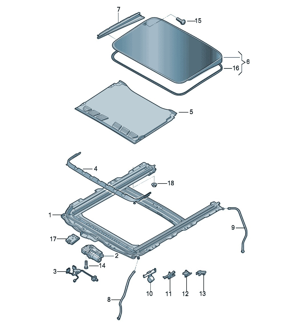 上汽大通MAXUS V90 车身 玻璃外翻式天窗