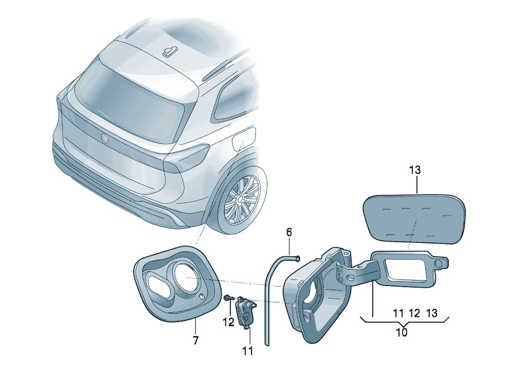 上汽大通MAXUS V90 车身 加油口盖及附件