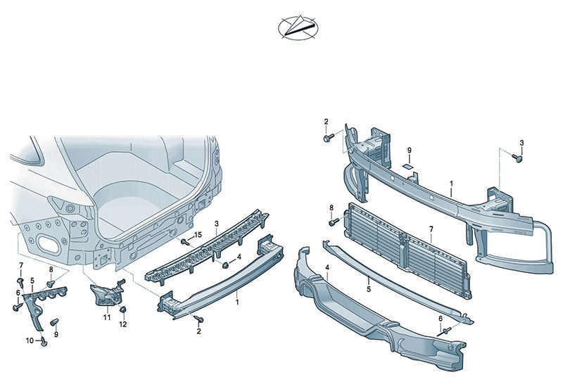 奔驰Citan 车身 前后保险杠