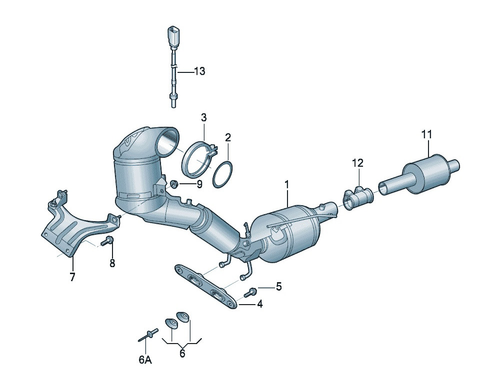 宝典 燃油及空调 排气管前消音器