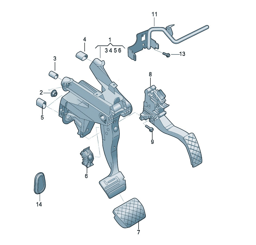 CJ Surge 踏板机构 制动和油门踏板机构
