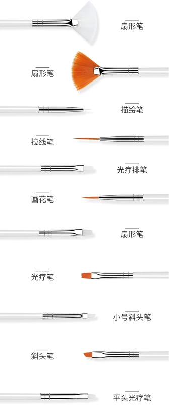 Bộ cọ vẽ Bộ đầy đủ của dòng bút Bút trị liệu Pen Point Drill Pen Painted Pen Nail Art Vẽ Pen Tool Set - Công cụ Nail bộ làm móng