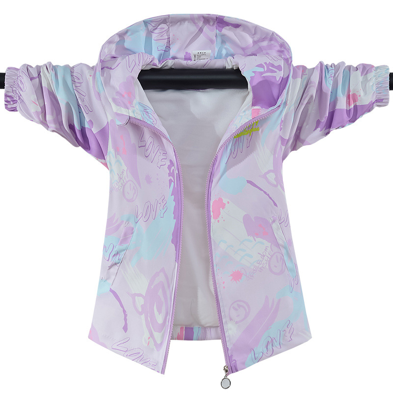 Girl Jacket Children Submachine Clothing Spring Autumn Season windbreakers CUHK Baby Boy Spring Clothing Outside of the Child Dress Laced Hood