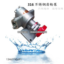 316 material KCB stainless steel oil pump Diesel pump gear pump Explosion-proof motor oil pump
