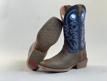 Size 41 new square toe thick heel knight riding boots mid-top cowboy boots cowhide mens boots