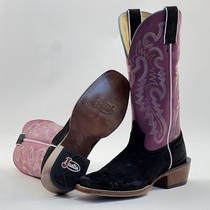 37 5 38 size 5 new leather sole high-end western cowboy boots knight riding boots womens boots high wedge heels