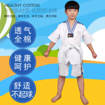 Taekwondo Clothing Children Adults Training Suits Long Sleeves Short Sleeves Men And Women Beginners Taekwondo Training Performance Wear