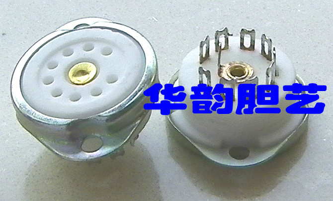 Nine-legged vacuum tube seat GZC9-F ceramic tube base 6P1 6C11 6N1 6F2