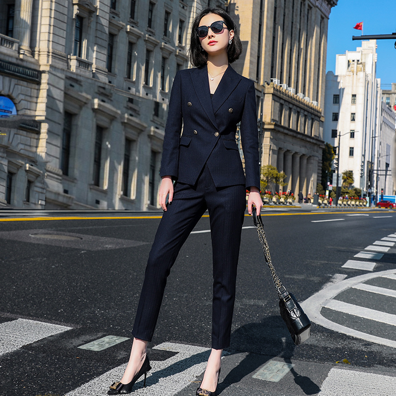 High-End Korean-Style Women's Suit Set 2026 Professional Commuting Workwear Fashionable and Elegant Spring and Autumn Slim-Fit Blazer