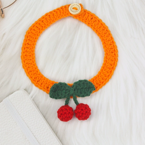 Плетеный шарф ручной работы, чокер, нагрудник, милый слюнявчик