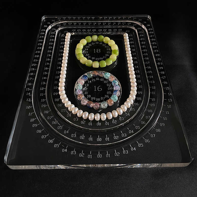 Transparent Display Tray Acrylic Bead Tray Bracelet Tray Handmade DIY Tool Bead Storage Tray