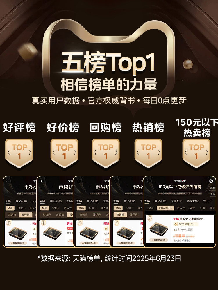 Midea Induction Cooker for Home Use, High-Power Hot Pot and Stir-Fry Pan All-In-One, Small Energy-Saving Induction Cooker