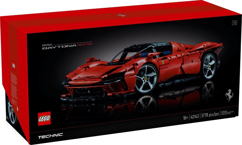 Lego 42143 Ferrari Sp3 Sports Car Mechanical Technology Set in Stock Building Blocks Genuine Product