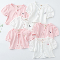 Girls summer princess with small shawl and skirt baby cloak thin children's waistcoat baby coat