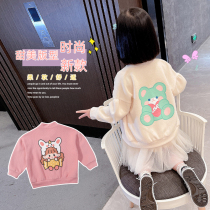 Girl coat spring and autumn foreign style 2021 spring new childrens clothing old baby autumn clothes tide childrens autumn women