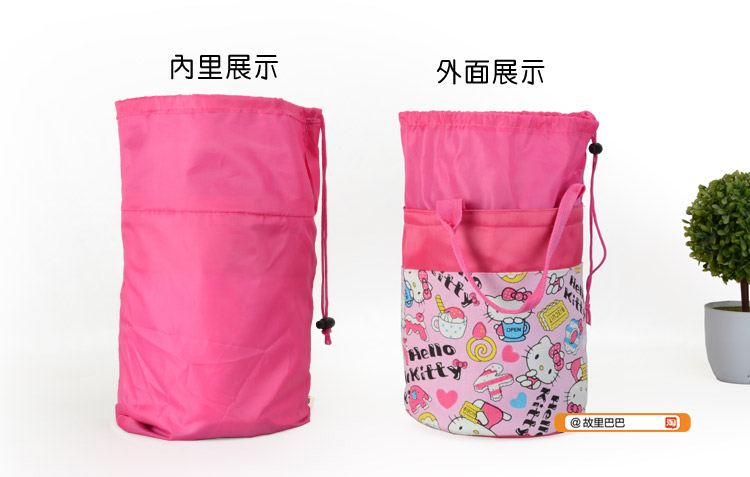 hộp com lock and lock cắm điện Canvas lớn phim hoạt hình tròn hộp ăn trưa túi ăn trưa với túi hộp ăn trưa siêu lớn túi ăn trưa trống với lót - Hộp cơm điện sưởi ấm hộp cơm hâm nóng