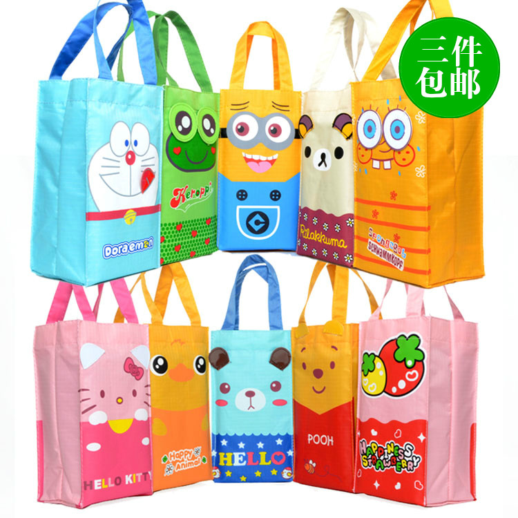 Water bottle bag water Cup bag bottle bag bag small handbag bag bag waterproof three-dimensional cartoon light cute kettle bag bag