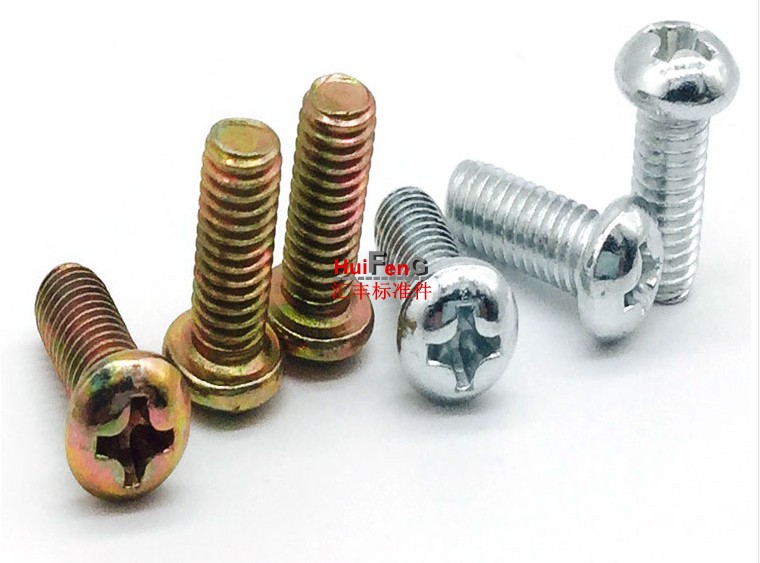 Galvanized round head cross machine screw semicircular head machine tooth screw M6 * 6-8-10-12-14-16-18-20-50-Taobao