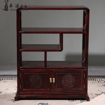 National standard mahogany Indonesian black acid branch ancient frame living room new Chinese cabinet broad-leaved Dalbergia Duobao cabinet partition shelf