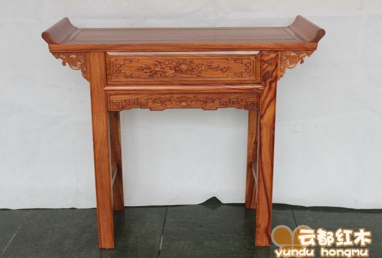 Bàn làm bằng gỗ gụ đại sảnh gỗ nguyên khối để bàn cho bàn Phật Shentai theo phong cách Trung Quốc - Bàn / Bàn mẫu bàn ghế đẹp