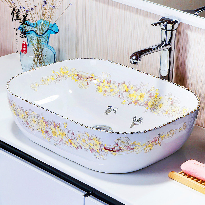 Wash basin ceramic pelvis cosmetic basin art station basin basin creativity minimal color bathroom 902