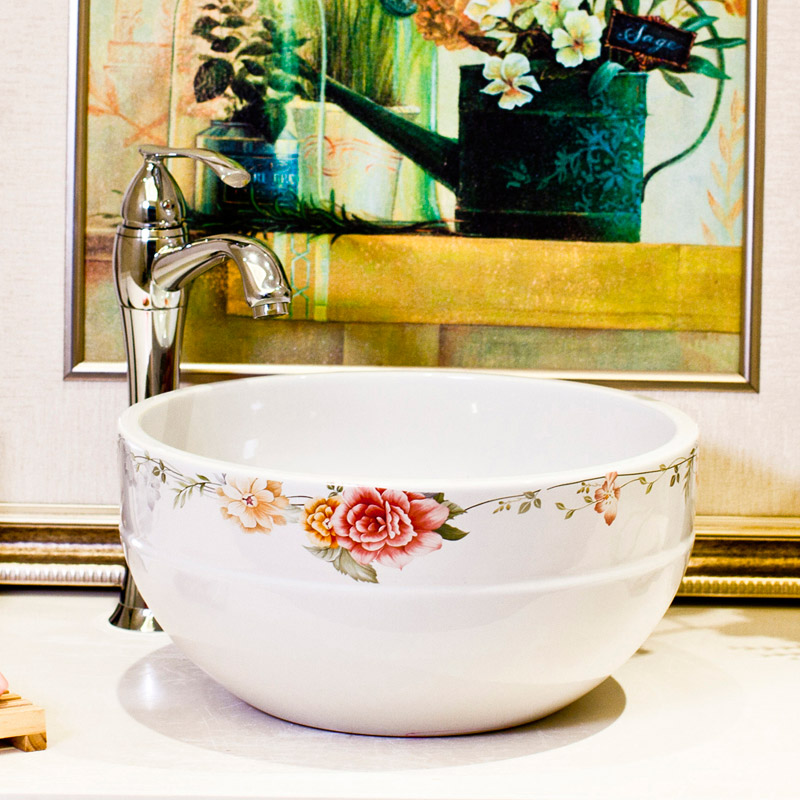 Washbasin Ceramic Face Basin Makeup room Wash Basin Art Terrace Basin creative minimalist Painted Bathroom 737