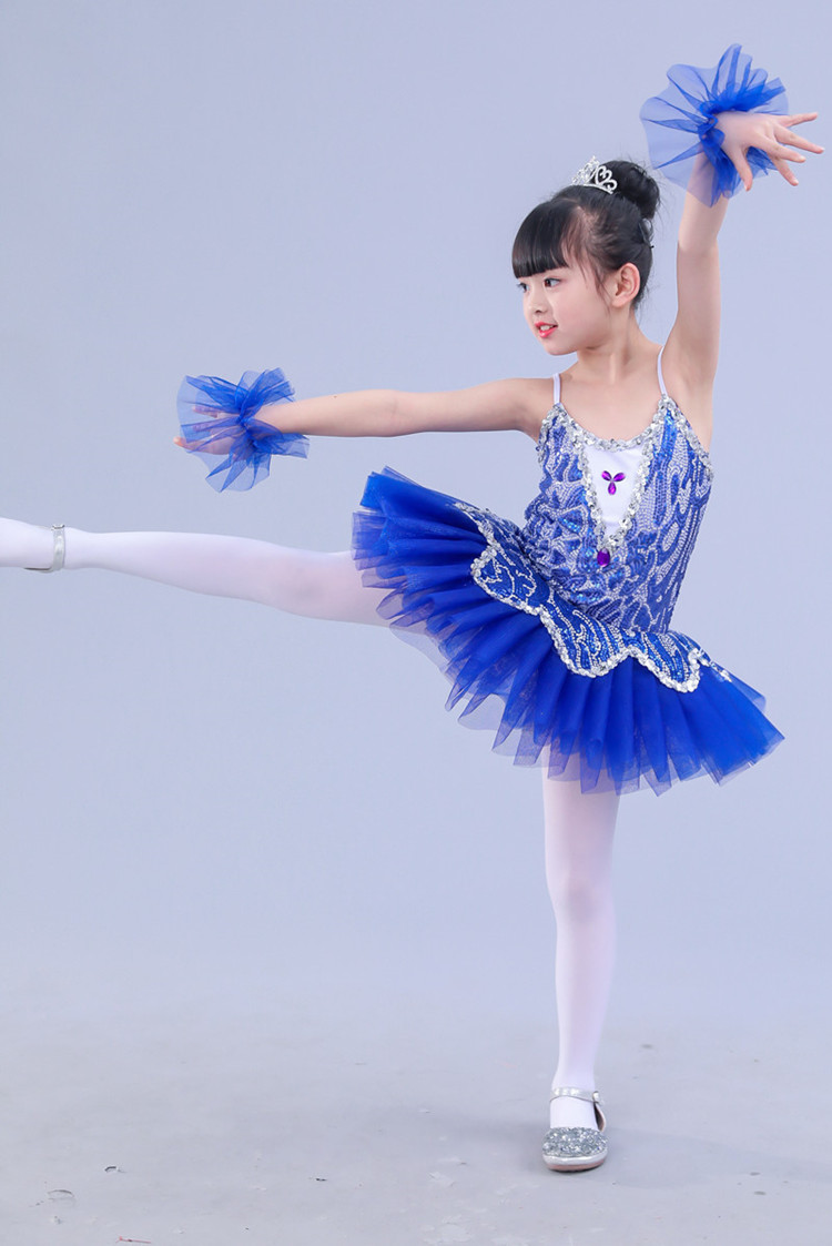 Trang phục trẻ em tutu Dây đeo của bé gái Gạc trắng mịn - Trang phục trang phục biểu diễn cho bé
