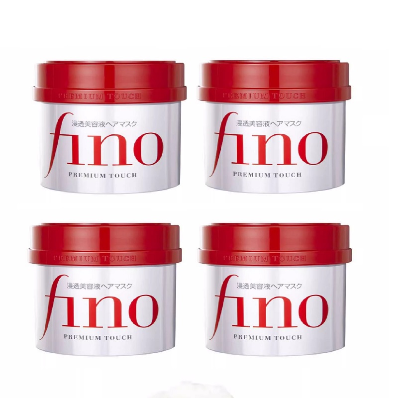 【王牌新主播】资生堂fino发膜染烫受损改善毛躁修复护发素230g*4