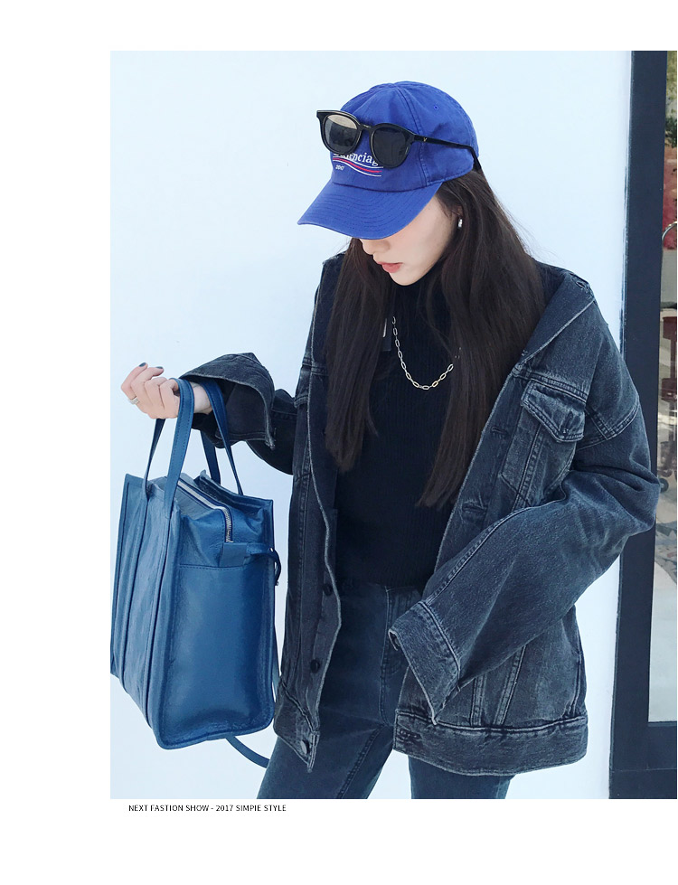 PHONG CÁCH 2019 Thu Đông mới cá tính hoang dã thon thả ngắn đoạn ngắn giặt áo khoác denim - Áo khoác ngắn vest nữ công sở